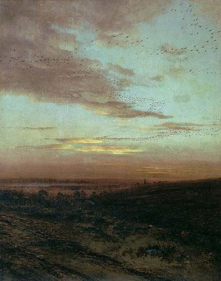 Alexei Savrasov Evening. Migration of birds,